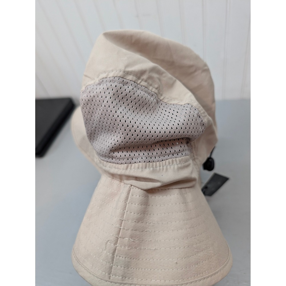 Ultra Game NBA Chicago Bulls Boonie Wide Brim Hat Khaki Tan Mesh Vented OSFM NEW - Picture 5 of 7